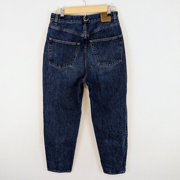 TOTOME Tapered Leg Denim Jeans High Waisted - Picture 2 of 8